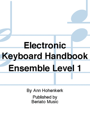 Book cover for Electronic Keyboard Handbook Ensemble Level 1