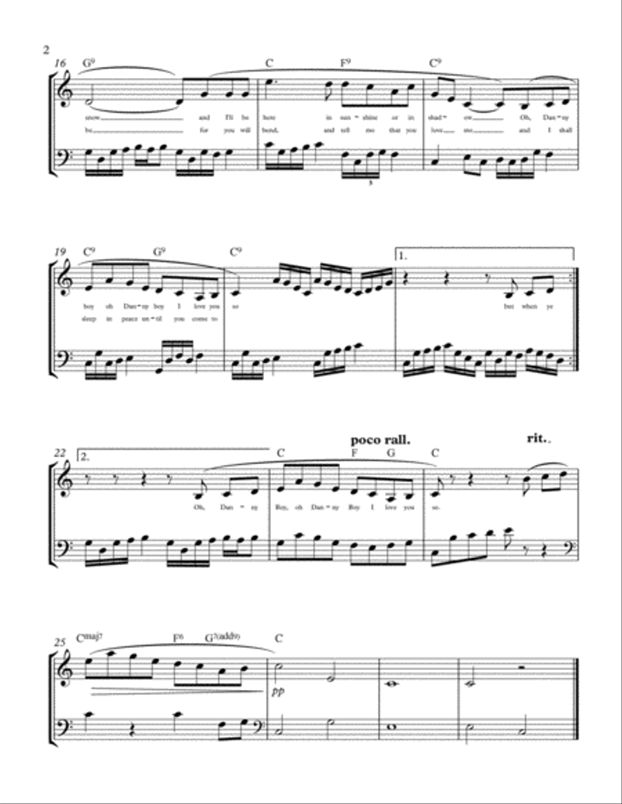 A Londonderry Air String Duet scores gallery preview page 2