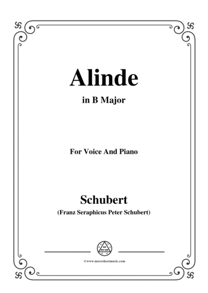 Schubert-Alinde,in B Major,Op.81,No.1,for Voice and Piano image number null