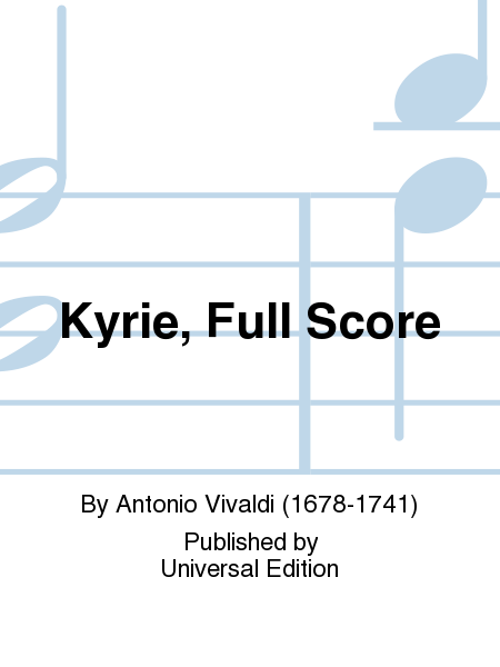 Kyrie, Full Score