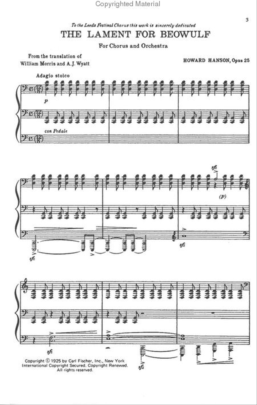 Lament For Beowulf 4-Part scores gallery preview page 2