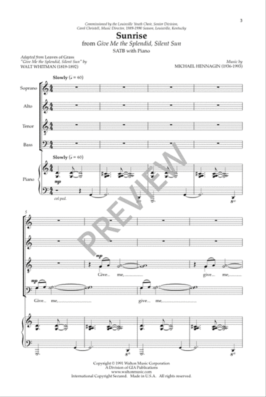 Sunrise 4-Part scores gallery preview page 4