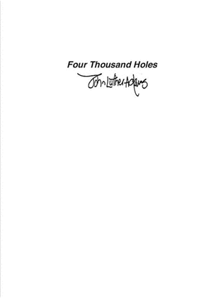 Book cover for Four Thousand Holes