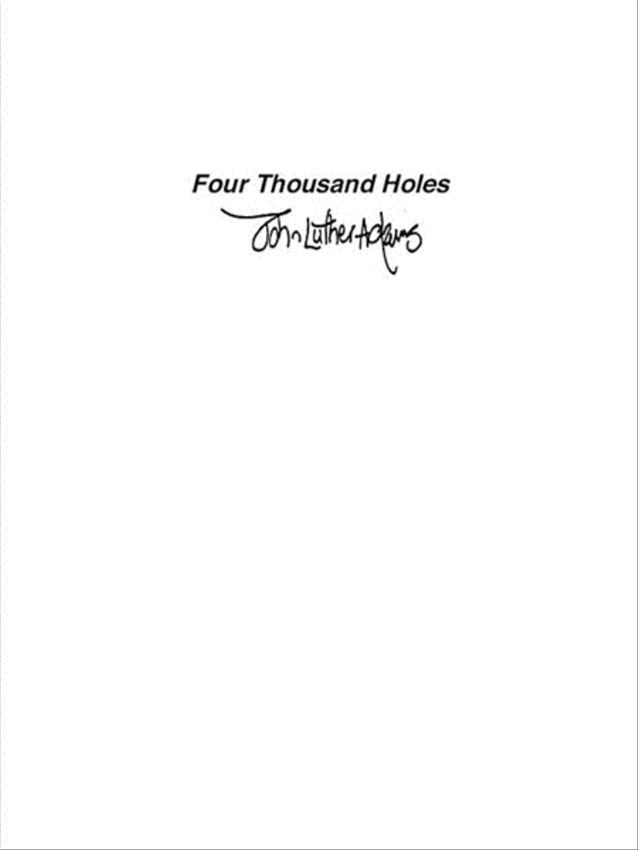 Four Thousand Holes