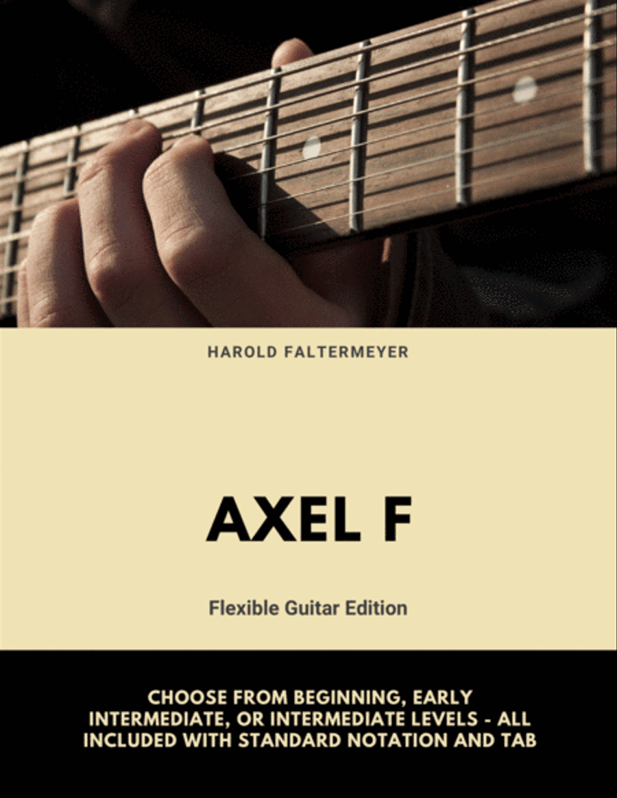Axel F Guitar Tablature scores gallery preview page 1