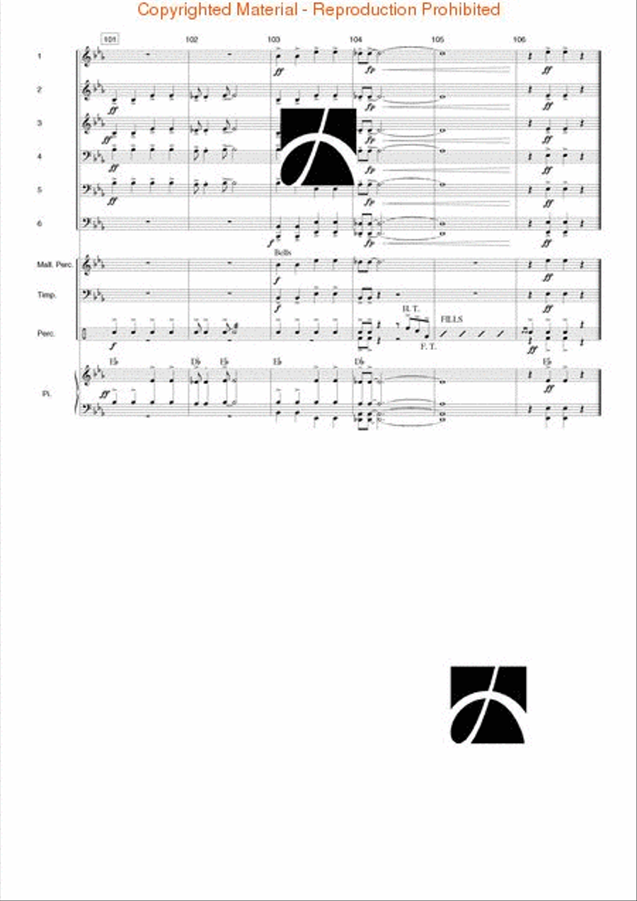 Junior Rock Sc/pt Grade 2 Concert Band scores gallery preview page 12