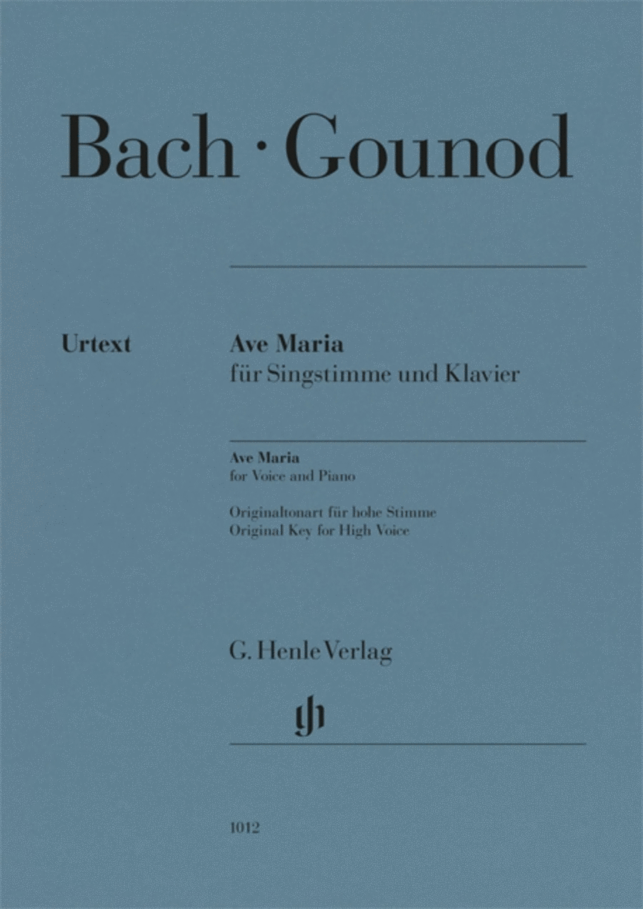Book cover for Ave Maria (Johann Sebastian Bach)