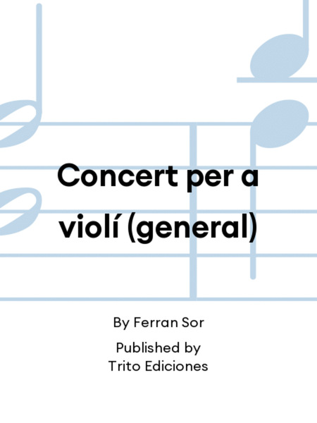 Concert per a violí (general)