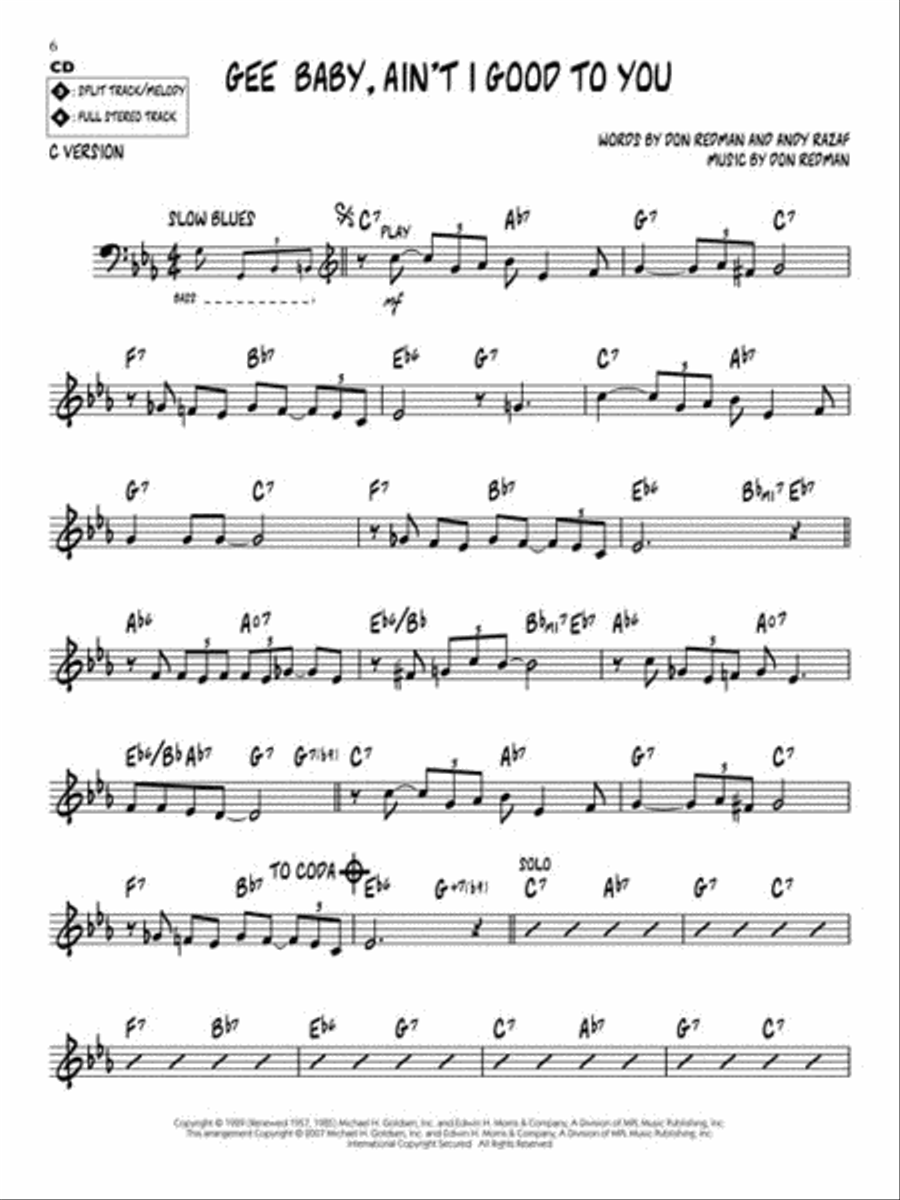 Jazz/Blues C Instrument scores gallery preview page 5