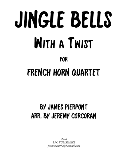 Jingle Bells with a Twist for French Horn Quartet image number null