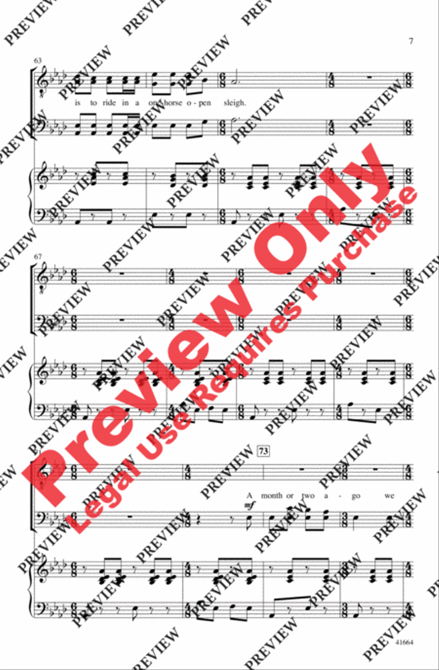 Jingle Bells (Sort Of) Men's Choir scores gallery preview page 7