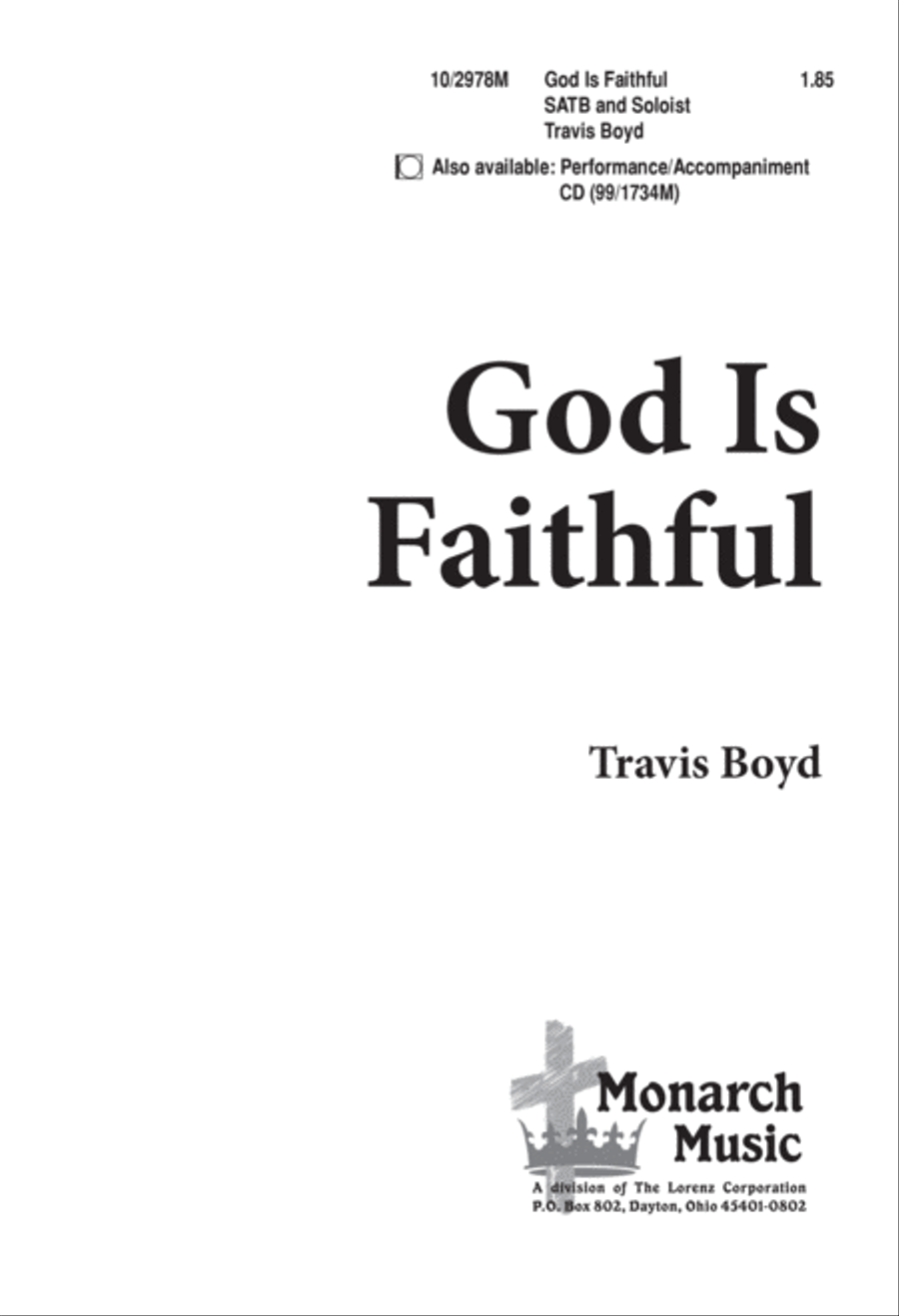 God Is Faithful 4-Part scores gallery preview page 2