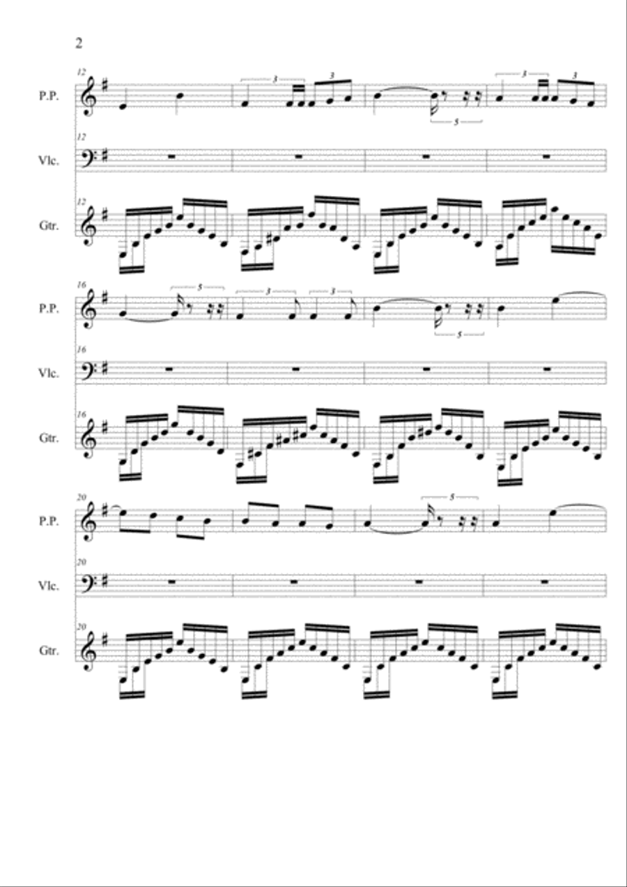 Opus Quintuplet Opus Quintuplet Classical Guitar scores gallery preview page 2