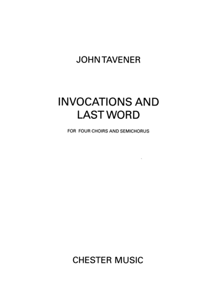 Invocations And Last Word