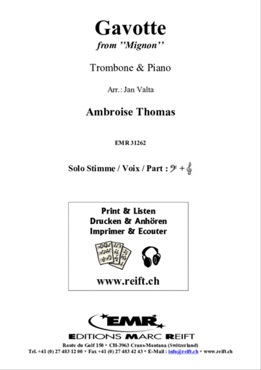 Gavotte Piano Accompaniment scores gallery preview page 2