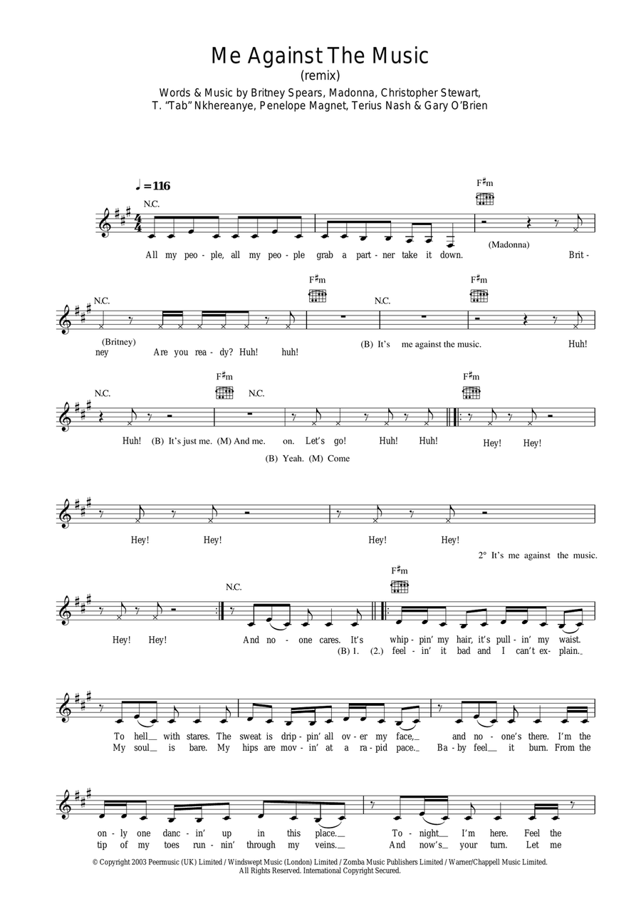Me Against The Music (Remix) (featuring Madonna)