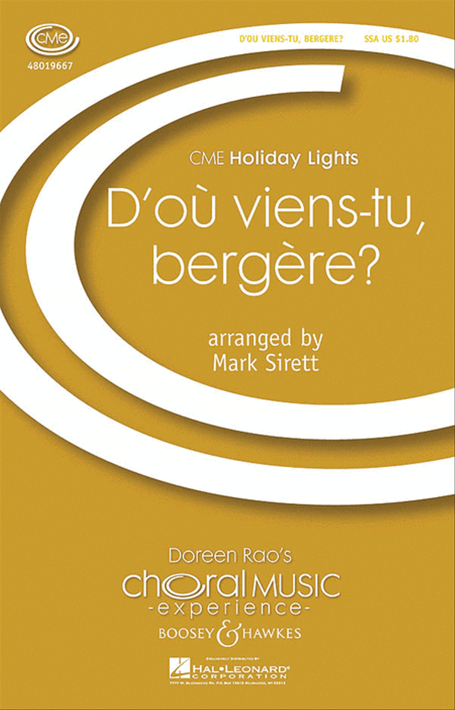 D'où Viens-Tu, Bergère? D'où Viens-Tu, Bergère? SSA scores gallery preview page 1