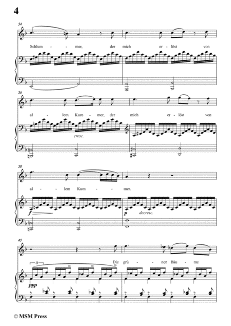 Schubert-Nachtstück,Op.36 No.2,in d minor,for Voice&Piano Voice scores gallery preview page 6