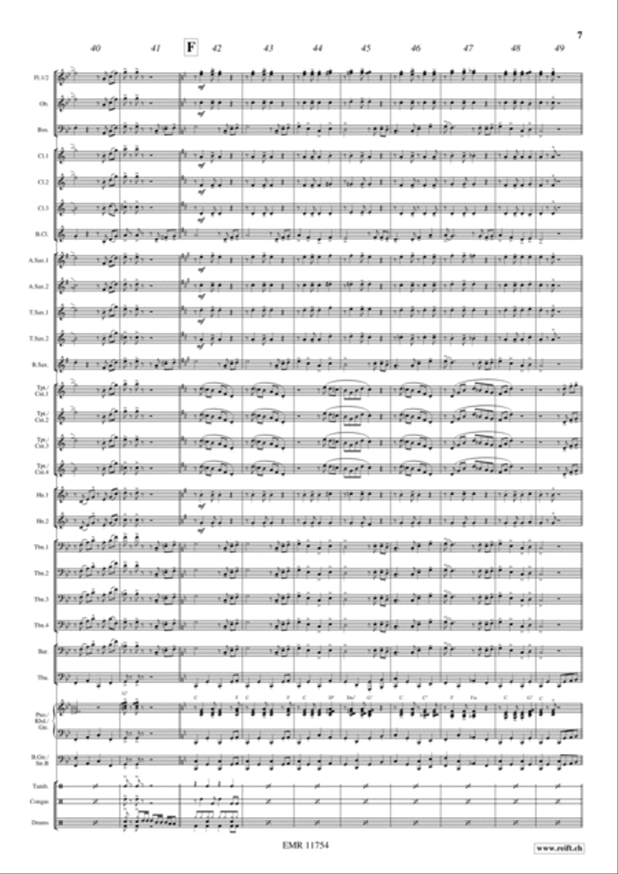 Gospel Joy Concert Band scores gallery preview page 8