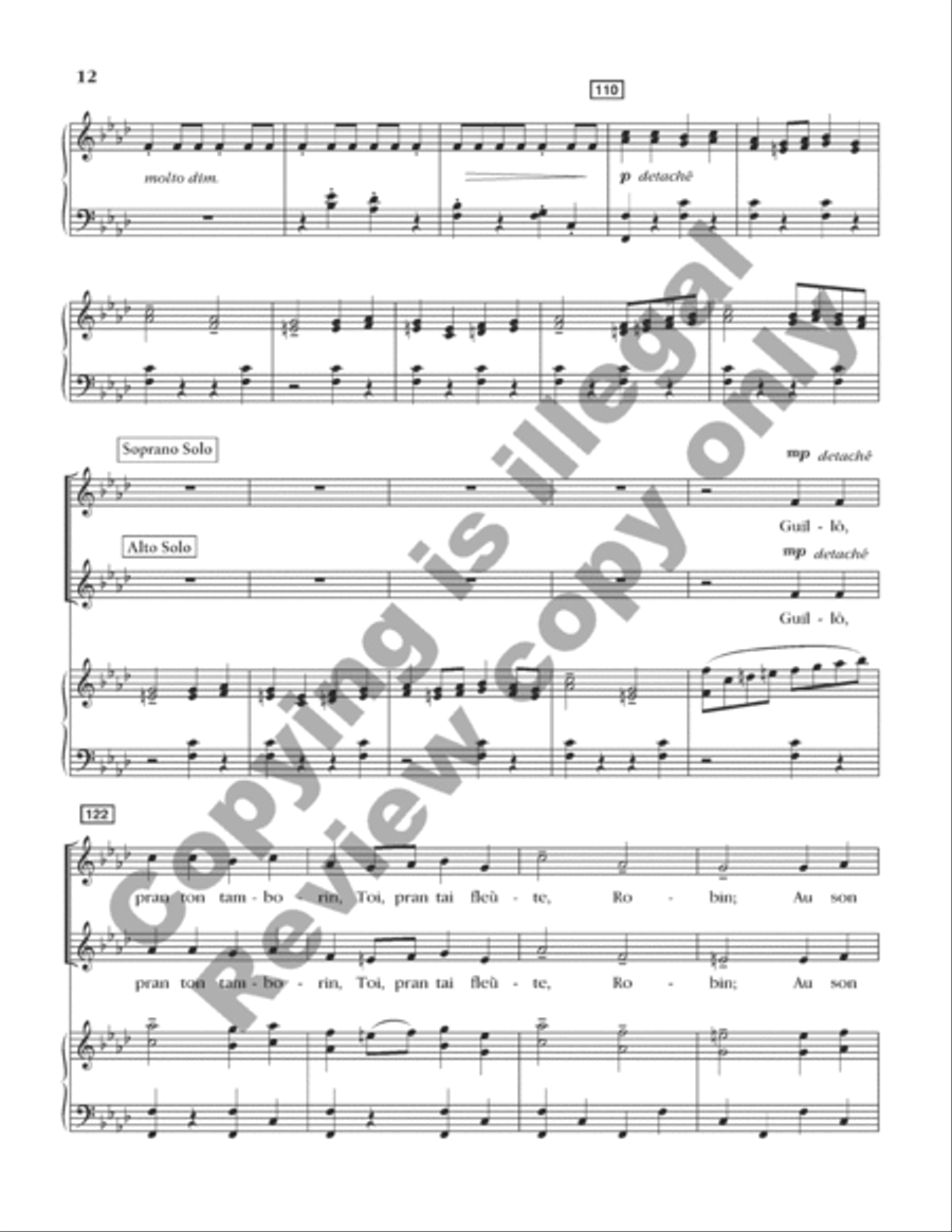 A Symphony of Carols (Choral Score) 4-Part scores gallery preview page 5