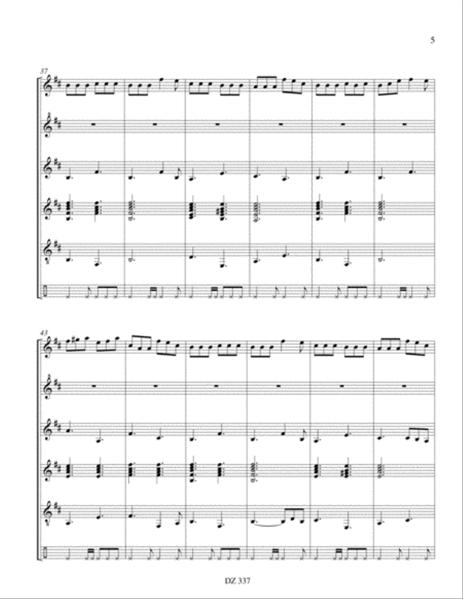 Paddy's Leather Breeches Guitar Ensemble scores gallery preview page 5