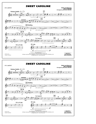 Sweet Caroline - Bb Clarinet