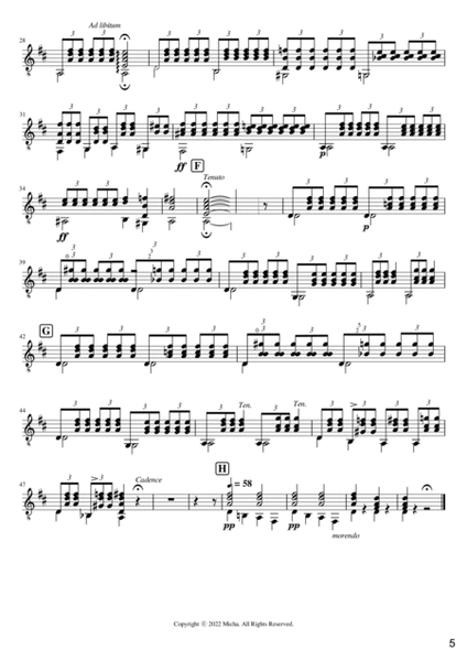 Cantabile By Paganini For Flute With Guitar or Piano image number null