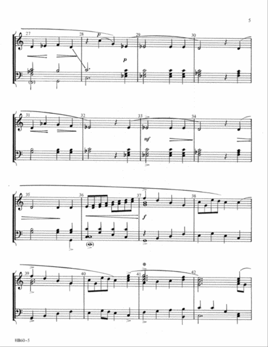 The Heavens Are Telling The Heavens Are Telling Handbell Choir scores gallery preview page 4