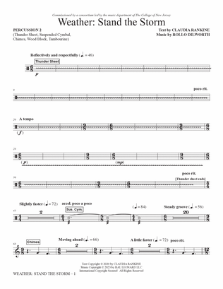 Weather: Stand The Storm (Full Orchestration) - Percussion 2