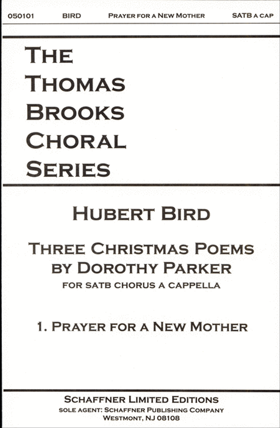 Prayer For A New Mother 4-Part scores gallery preview page 1