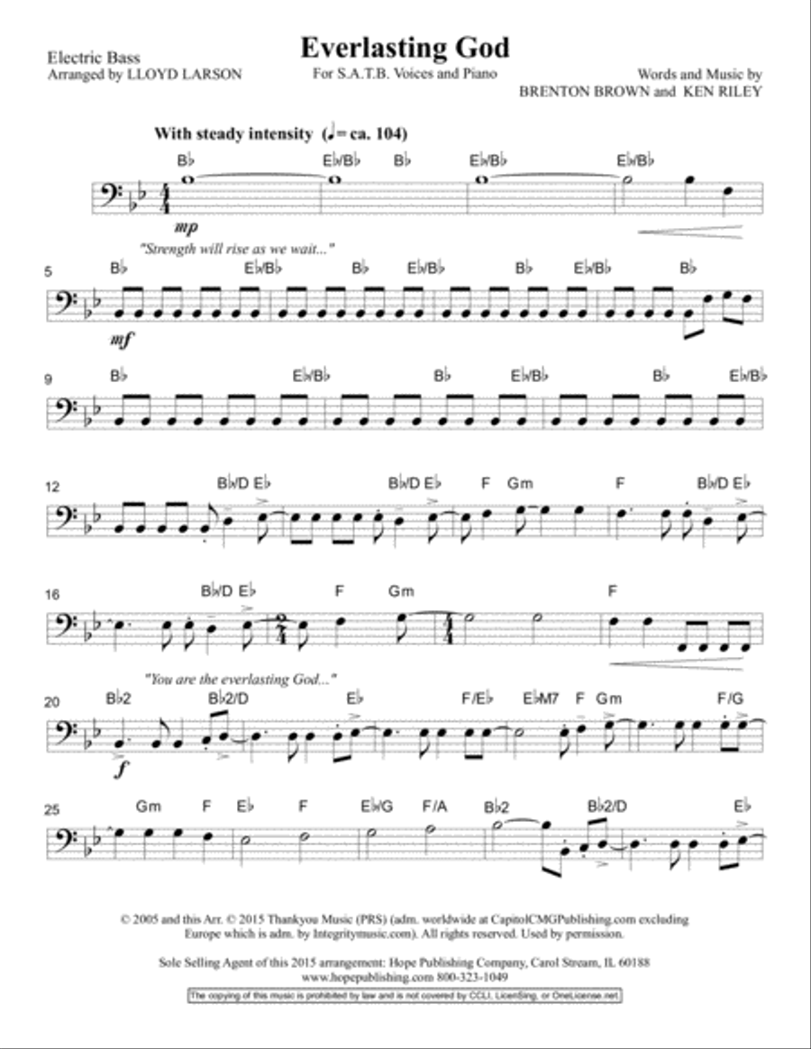 Everlasting God Guitar scores gallery preview page 4