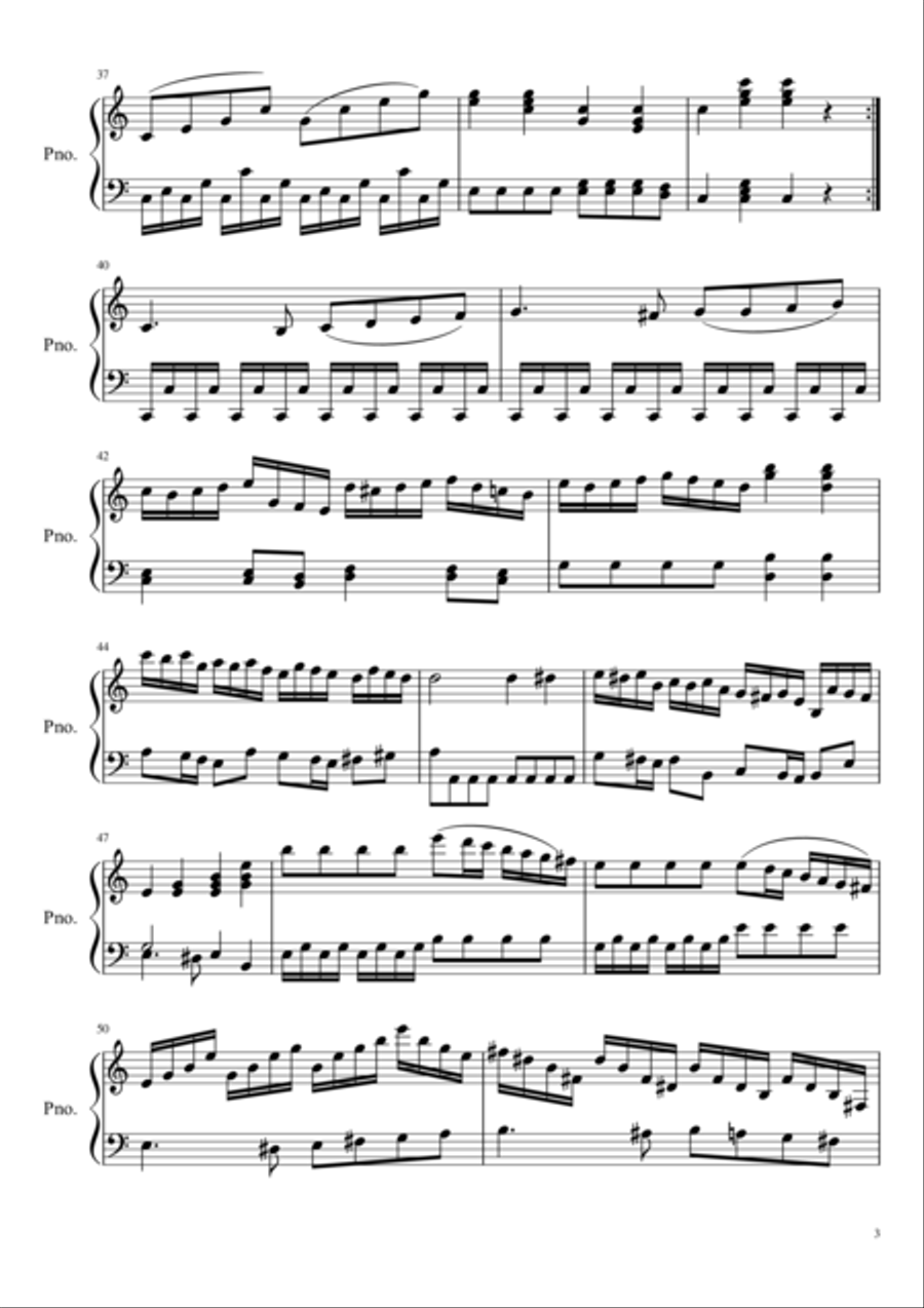 Piano Sonata in A Minor, Op. 1 Piano Solo scores gallery preview page 3