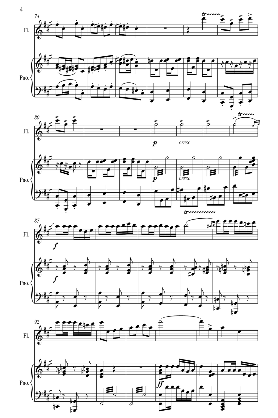 Carmen Fantaisie Flute Solo scores gallery preview page 5