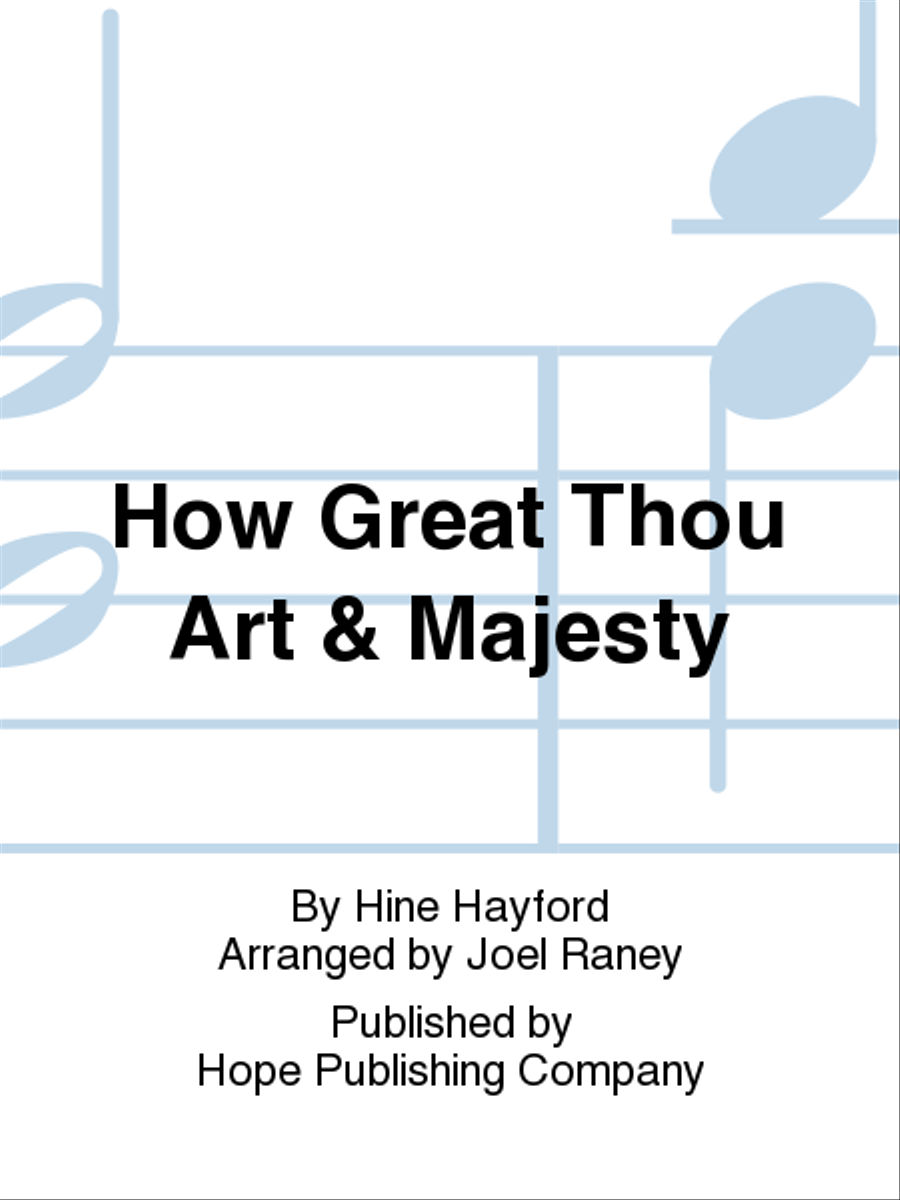 How Great Thou Art/Majesty 4-Part scores gallery preview page 1