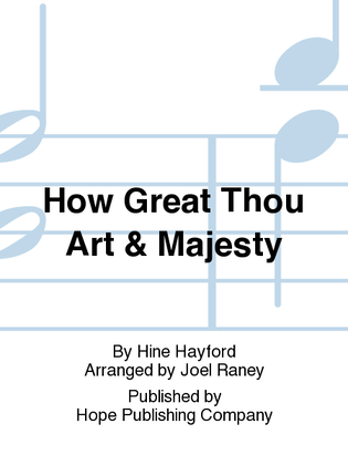 Book cover for How Great Thou Art/Majesty