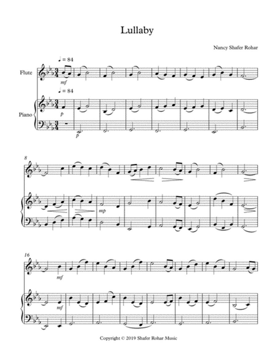 Lullaby #1.5 for flute and piano image number null