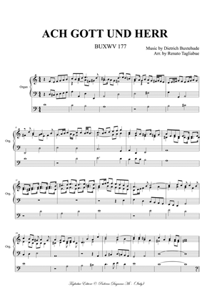 BUXTEHUDE - ACH GOTT UND HERR - BUXWV 177 - For Organ