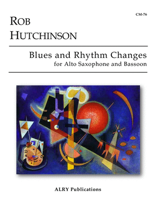 Book cover for Blues and Rhythm Changes for Alto Saxophone and Bassoon