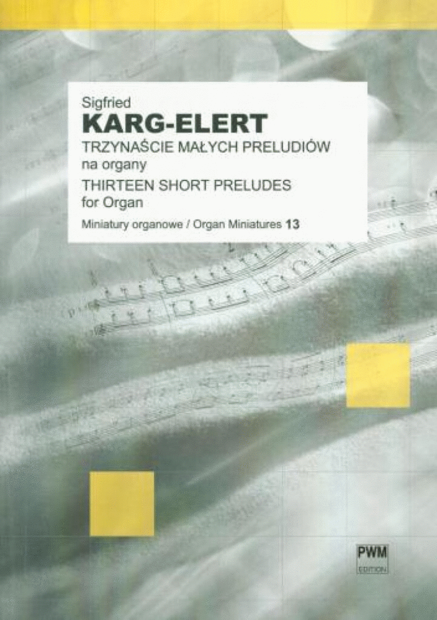 13 Little Preludes 13 Little Preludes Organ scores gallery preview page 1