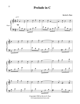 Book cover for Prelude in C - easy piano solo