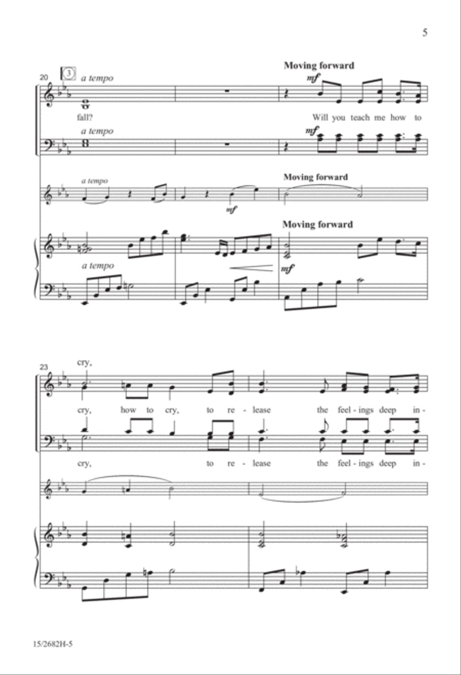 Will You Teach Me? 4-Part scores gallery preview page 5