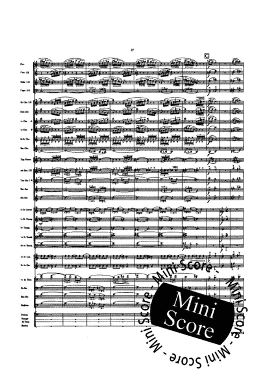 Symphonie pour Orchestre d'Harmonie Concert Band scores gallery preview page 33