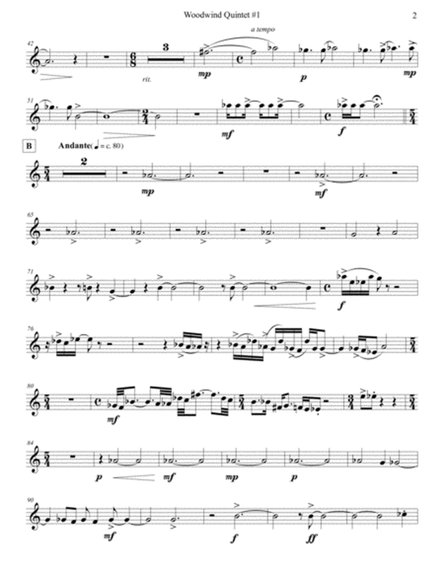 Woodwind Quintet #1 (Oboe)