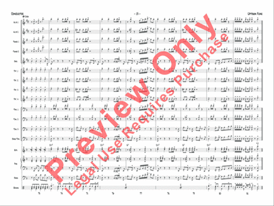 Uptown Funk Jazz Ensemble scores gallery preview page 14