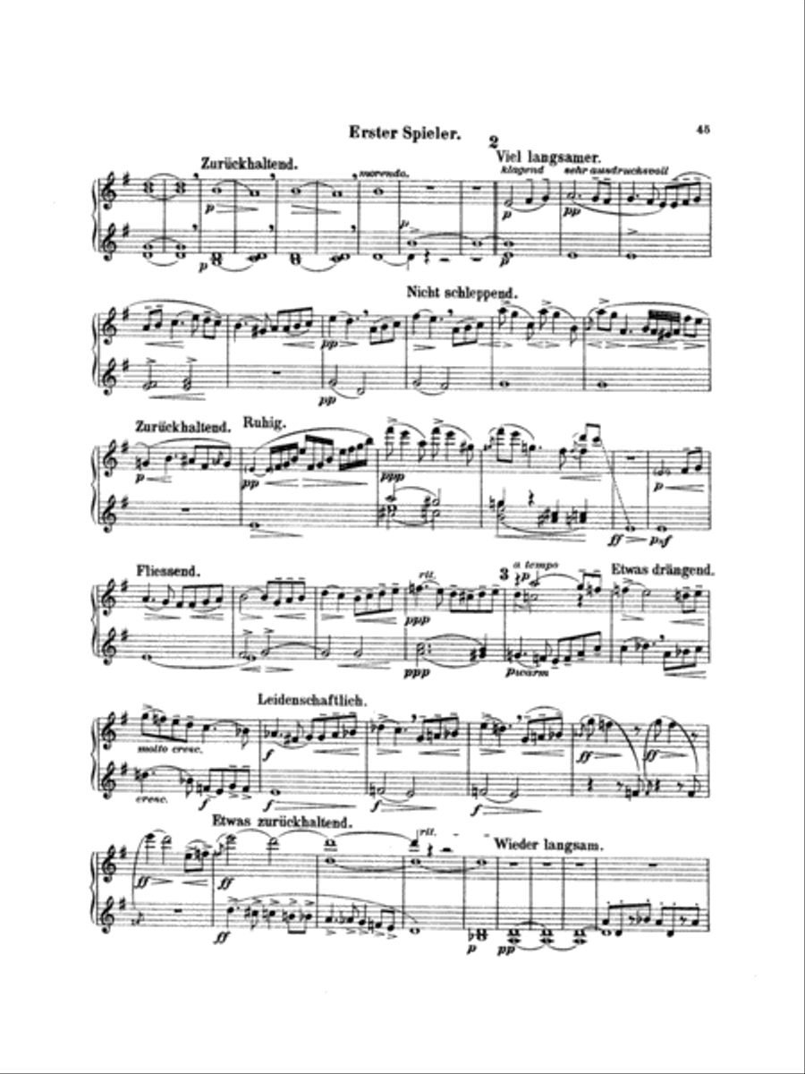 Mahler: Symphony No. 4, in G Major Piano Duet scores gallery preview page 4