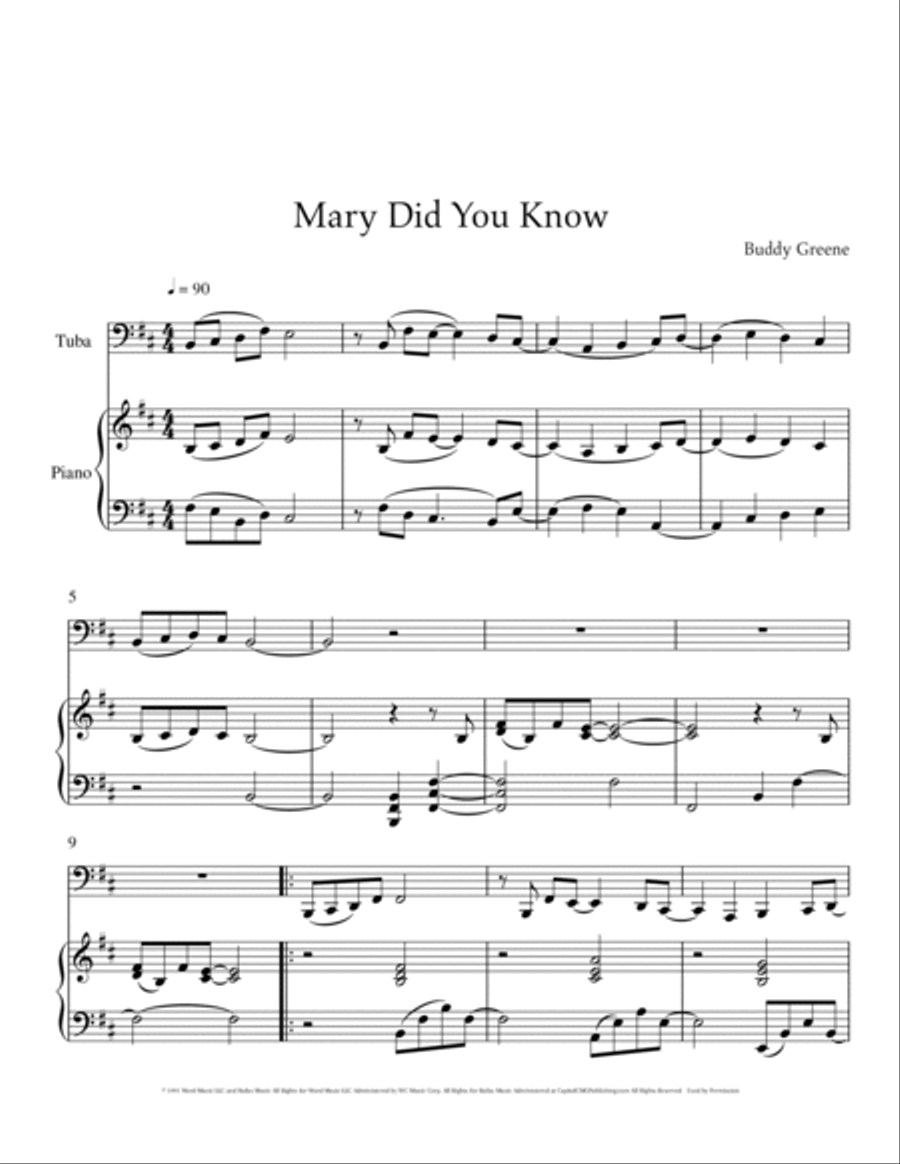 Mary, Did You Know? Mary, Did You Know? Small Ensemble scores gallery preview page 2