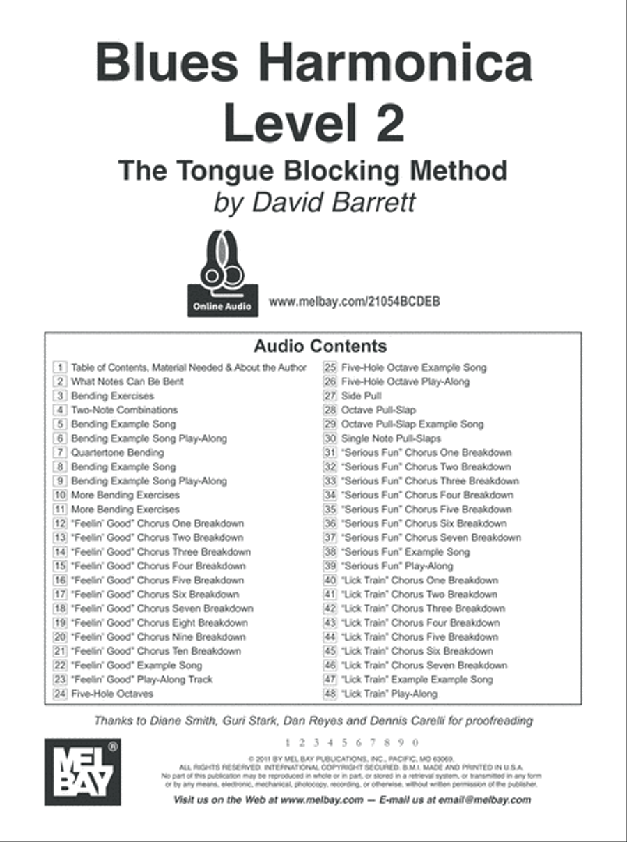 Blues Harmonica Method, Level 2 Harmonica scores gallery preview page 2