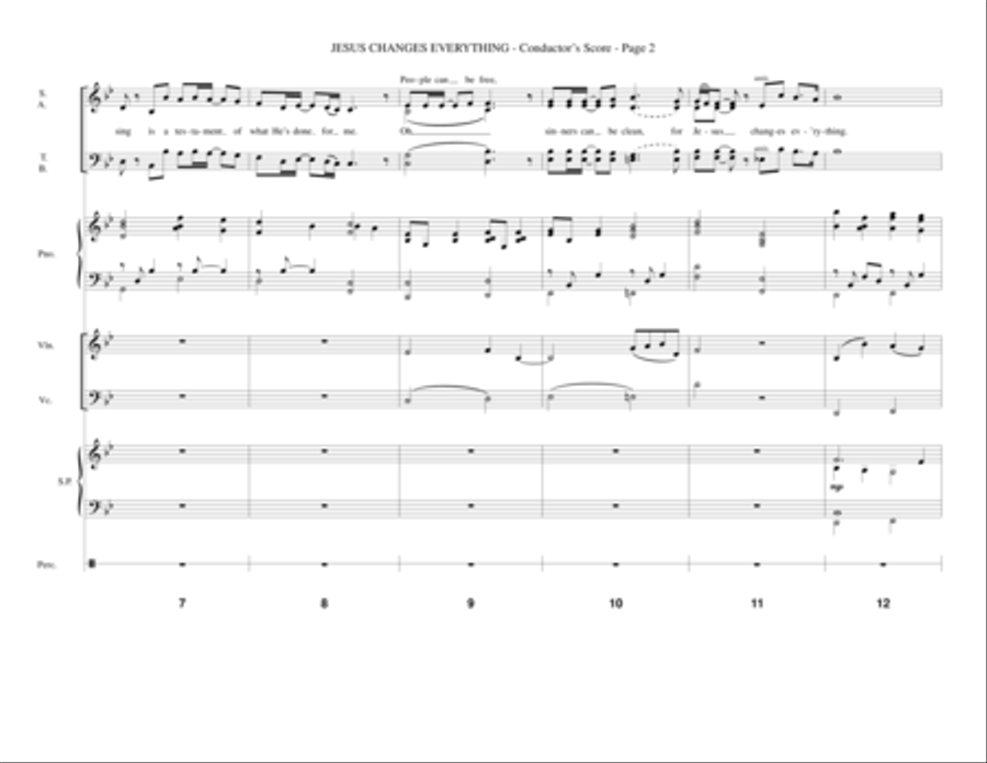 Jesus Changes Everything - Full Score Choir scores gallery preview page 2