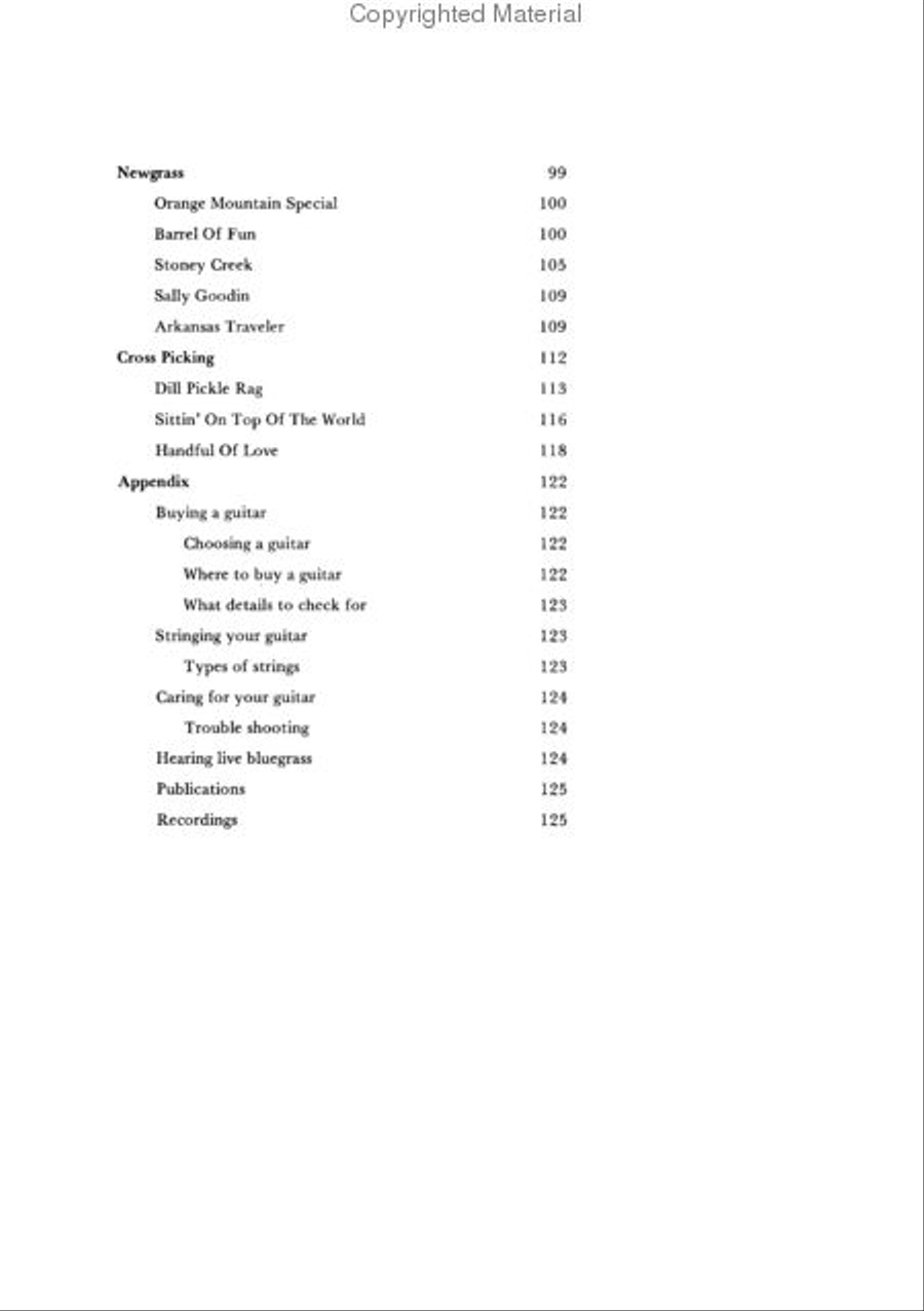 Bluegrass Guitar Acoustic Guitar scores gallery preview page 3