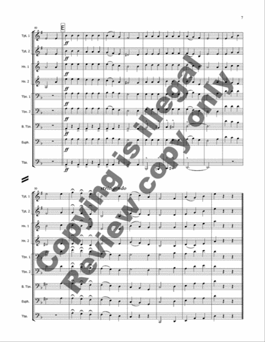 Tum balalayke Brass Ensemble scores gallery preview page 5